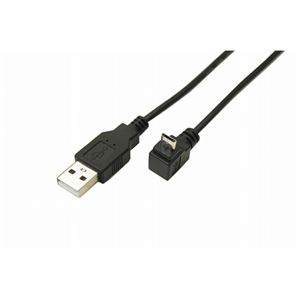 (まとめ)変換名人 USB A to micro上L型100cmケーブル USBA-MCUL/CA100【×10セット】 商品画像
