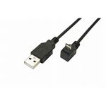 (まとめ)変換名人 USB A to micro下L型100cmケーブル USBA-MCDL/CA100【×10セット】