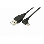 (まとめ)変換名人 USB A to micro左L型100cmケーブル USBA-MCLL/CA100【×10セット】
