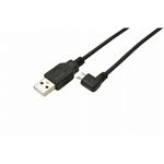 (まとめ)変換名人 USB A to micro右L型100cmケーブル USBA-MCRL/CA100【×10セット】