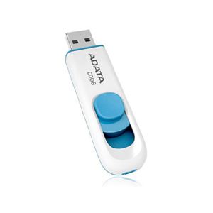 (まとめ)ADATA USBメモリ 8GB USB2.0 スライド式 ホワイト AC008-8G-RWE【×10セット】 商品画像