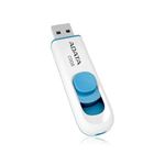 (まとめ)ADATA USBメモリ 32GB USB2.0 スライド式 ホワイト AC008-32G-RWE【×5セット】