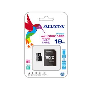 (まとめ)ADATA Premier microSDHCカード 16GB Class10 UHS-I AUSDH16GUICL10-RA1【×10セット】 - 拡大画像