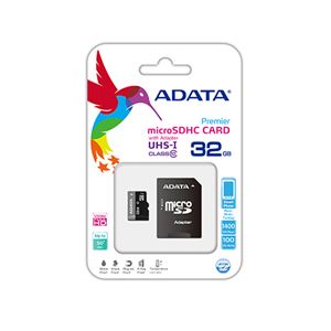 (まとめ)ADATA Premier microSDHCカード 32GB Class10 UHS-I AUSDH32GUICL10-RA1【×5セット】 - 拡大画像