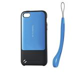 (まとめ)エレコム iPhone5/5s用TOUGH SLIMケース PM-A16STSBU【×2セット】