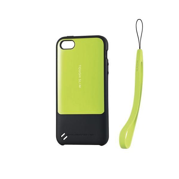 (まとめ)エレコム iPhone5/5s用TOUGH SLIMケース PM-A16STSGN【×2セット】f00
