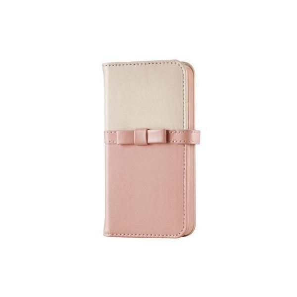 (まとめ)エレコム iPhone5/5s用レザーカバー/for Girl PM-A16SPLFGPN【×2セット】f00