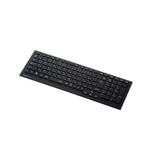 (まとめ)エレコム シリコンキーボードカバー PKC-98LL16BK【×3セット】f00