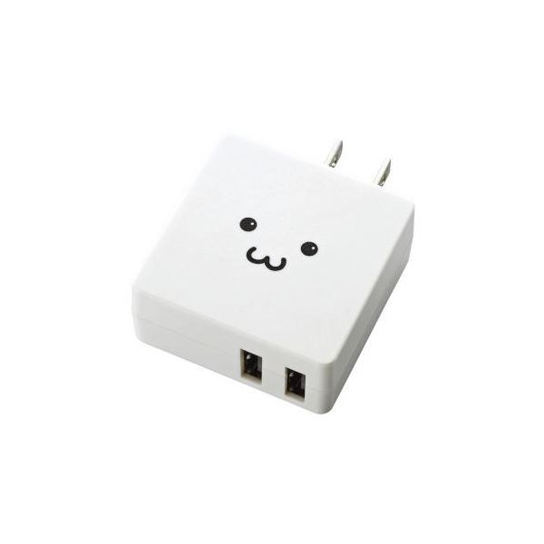 (まとめ)エレコム MPA-ACUCN005シリーズ2ポートWF MPA-ACUCN005WF【×3セット】f00