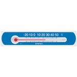 (まとめ)EMPEX 温度計 マグネットサーモ・ミニ ヨコ型 TG-2526 ブルー【×10セット】