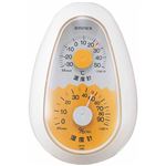 (まとめ)EMPEX 温度・湿度計 起き上がりこぼし 温度・湿度計 TM-2321 ホワイト【×5セット】