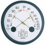 (まとめ)EMPEX 温度・湿度計 エスパス 温度・湿度計 壁掛用 TM-2332 ブラック【×3セット】