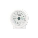 (まとめ)EMPEX 温度・湿度計 セレステ 温度・湿度計 卓上用 TM-5501 ホワイト【×5セット】
