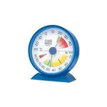 (まとめ)EMPEX 生活管理 温度・湿度計 卓上用 TM-2426 クリアブルー【×3セット】