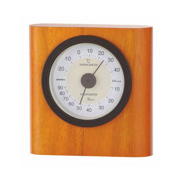 EMPEX 温度・湿度計 イートン 温度・湿度計 置用 TM-642 メープル b04