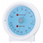 (まとめ)EMPEX 温度・湿度計 リビ温・湿度計 置用 LV-4606 ライトブルー【×5セット】