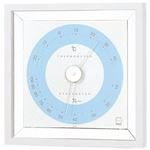 (まとめ)EMPEX 温度・湿度計 リビ 温度・湿度計 置き掛け兼用 LV-4406 ブルー【×3セット】