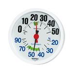 (まとめ)EMPEX 温湿度計 LUCIDO ルシード 大きな文字で見やすい温湿度計 壁掛け用 TM-2671 ホワイト【×3セット】