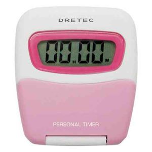 (まとめ)DRETEC キッチンタイマー パーソナルタイマー 長時間セットできるタイマー T-131PK【×5セット】