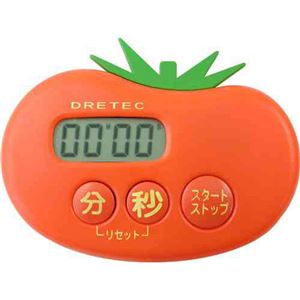 (まとめ)DRETEC キッチンタイマー トマト T-166RD【×10セット】 - 拡大画像