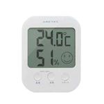 (まとめ)DRETEC デジタル温湿度計 オプシス 5段階の表情で室内の快適度を表示 O-230WT【×3セット】