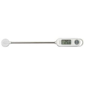 (まとめ)DRETEC クッキング温度計 グリエ 料理をサポートする 防滴タイプ クッキング温度計 O-264WT ホワイト【×5セット】