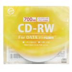 (まとめ)VERTEX CD-RW(Data) 繰り返し記録用 700MB 1-4倍速 1P インクジェットプリンタ対応(ホワイト) 1CDRWD.700MBCA【×10セット】