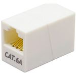 (まとめ)ミヨシ カテゴリ-6a対応延長アダプタ マグネット付 CAT-866AM【×5セット】