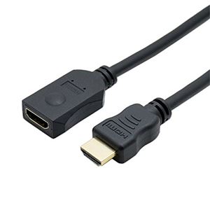 (まとめ)ミヨシ HDMI延長ケーブル 0.5m 黒 HDC-EX05/BK【×5セット】 商品画像