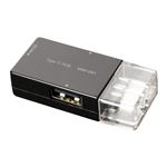 (まとめ)ミヨシ USB TypeC用直挿しHUB ブラック 3ポート USH-C01/BK【×3セット】