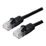 (まとめ)ミヨシ カテ6ストレートLANケーブル 5m ブラック TWN-605BK【×5セット】