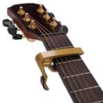 (まとめ)NEEWER GOLDEN SINGLE-HANDED GUITAR CAPO 99019300【×10セット】