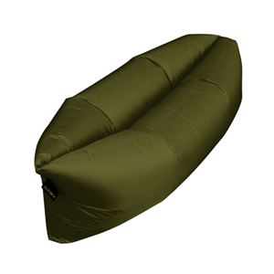 ノルコーポレーション Easy Baloon Sofa 簡単に空気が入れられるBIGサイズのソファー カーキ SFZ-1-03 - 拡大画像
