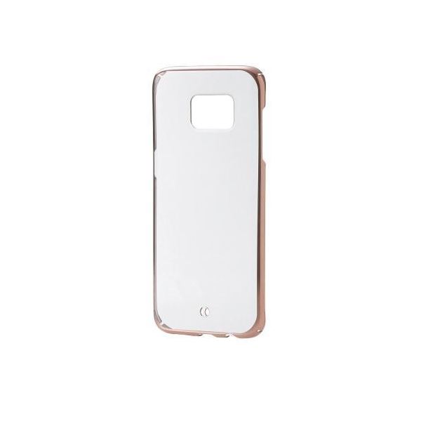 (まとめ)エレコム Galaxy S7 edge用シェルカバー/サイドメッキ PM-GS7EPVMPN【×2セット】f00