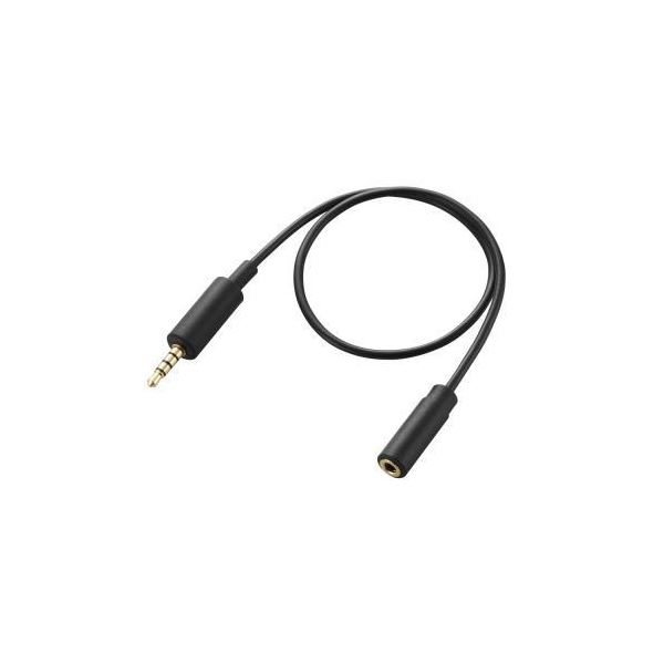 (まとめ)エレコム スマートフォン用テレビアンテナケーブル(30cm) MPA-35AT03BK【×5セット】f00