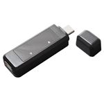 (まとめ)ミヨシ USB Type-C専用 USB電流チェッカー ブラック STE-02/BK【×2セット】
