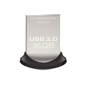 (まとめ)SanDisk USB3.0フラッシュメモリ 16GB ウルトラフィット USBメモリ 130MB/s SDCZ43-016G-GAM46【×3セット】 商品画像