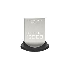 (まとめ)SanDisk USB3.0フラッシュメモリ 128GB ウルトラフィット USBメモリ 130MB/s SDCZ43-128G-GAM46【×2セット】 - 拡大画像