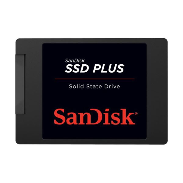 (まとめ)SanDisk SSDプラス 240GB 2.5インチ 内蔵型 SATA3 6Gb/s 読取り:520MB/s 書込み:400MB/s 海外リテール品 SDSSDA-240G-G26【×2セット】f00