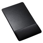 (まとめ)サンワサプライ リストレスト付きマウスパッド(布素材、高さ標準、ブラック) MPD-GELNNBK【×2セット】