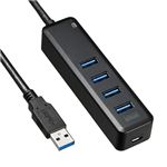 サンワサプライ 磁石付USB3.0 4ポートハブ USB-3H405BK