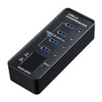 サンワサプライ USB電圧＆電流計付きUSB3.0ハブ USB-3H411BK
