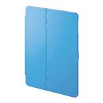 (まとめ)サンワサプライ iPadPro9.7インチiPadAir2ハードケース(スタンドタイプ・青) PDA-IPAD94BL【×2セット】