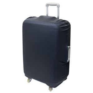 (まとめ)ミヨシ 撥水スーツケースカバー Lサイズ ブラック MBZ-SCL3/BK【×2セット】 - 拡大画像