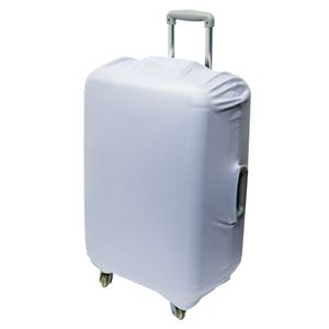 (まとめ)ミヨシ 撥水スーツケースカバー Lサイズ シルバー MBZ-SCL3/SL【×2セット】 - 拡大画像