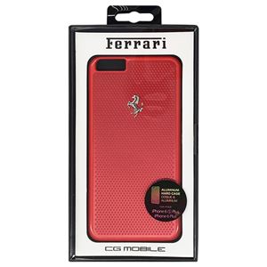 Ferrari 公式ライセンス品 PERFORATED - Hard Case - Aluminum Plate - Red FEPEHCP6LRE - 拡大画像