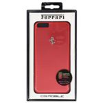 Ferrari 公式ライセンス品 PERFORATED - Hard Case - Aluminum Plate - Red FEPEHCP6LRE