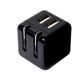 (まとめ)ミヨシ USB-ACアダプタ 2.4A 2ポート ブラック IPA-US01/BK【×3セット】 - 縮小画像2