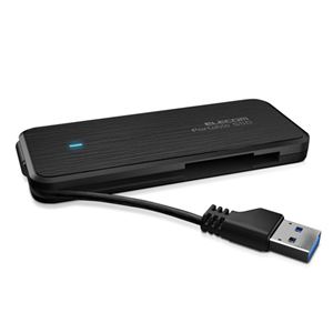 エレコム 外付けSSD／ポータブル／ケーブル収納対応／USB3.1（Gen1）対応／240GB／ブラック ESD-EC0240GBK