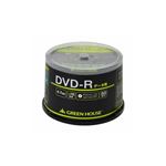 （まとめ） グリーンハウス データ用DVD-R 50枚入りスピンドル GH-DVDRDA50 【×3セット】